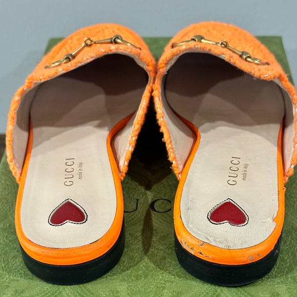 Womens Orange Gucci Slides Size 37 (US 6) - Picture 6 of 6